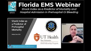 Dr Josh Lowe Shock Index as a Predictor of Mortality in GI Bleeds 8924 [upl. by Rekoob]