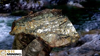 High Grade Gold Ore In Epidotized Quartz Veins [upl. by Adest]