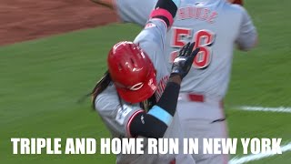 Elly De La Cruz Hits Triple and a Home Run against Yankees [upl. by Amador]