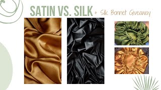 What Is The Difference Between Satin and Silk  Satin vs Silk  Rachel Silk giveaway closed [upl. by Ylrahc]