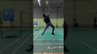 quotSmash it hardquotHalf court Badminton [upl. by Cate]