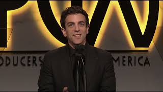 34th Annual Producers Guild Awards  B J Novak Speech [upl. by Stodder]