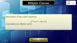 Elliptic Curves [upl. by Ecinna]