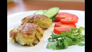 Картофельные Зразы с фаршем на сковороде за 5 минутPotato patties with a forcemeat stuffing [upl. by Sivel]