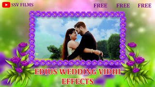 Edius Wedding Vidhi Effects Free Download  Online Master Bidhi Projects Free  Drag amp Drop Effects [upl. by Lau618]