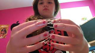 Asmr paper clip nails really good triggers [upl. by Sotnas]