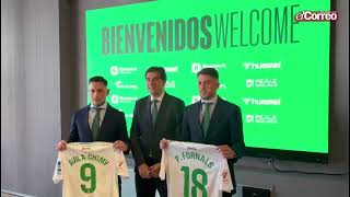 Chimy Ávila y Pablo Fornals presentados como nuevos jugadores verdiblancos [upl. by Kenley]