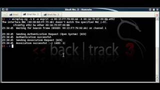 Comment cracker WEP key avec Backtrack 3 trés bonne qualité How to crack WEP key [upl. by Saxen]