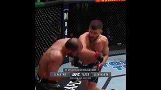 Calvin Kattar vs Giga Chikadze  All the elbows [upl. by Edijabab608]