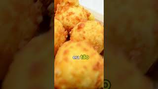 Pão de Queijo Frito e recheado do Master Chef pãodequeijo pãodequeijofrito masterchef queijo [upl. by Hilliary723]