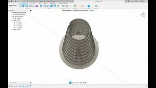 Tutorial Sprungfeder für den 3DDruck in Autodesk Fusion 360 [upl. by Brynne58]