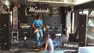 Soundcheck Stef Burns Clinic Musicartestore 17 05 2014 [upl. by Atilol]