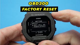 How to Factory Reset Your Casio GShock GBD200 [upl. by Aiset]