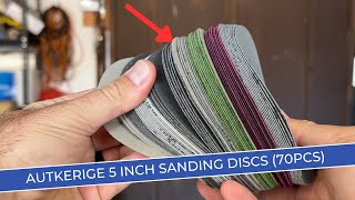 Autkerige Sanding Discs Review Perfect for Wood Metal amp More 70pcs Set [upl. by Hallerson67]