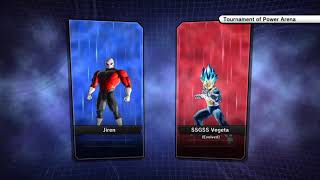 Vegetas evolved blue state against Jiren the Grey Player vs Com S2 DBXV2 [upl. by Fabrienne]