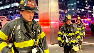 🌟 EARLY ARRIVAL 🌟 FDNY Manhattan 1076 Box 0891 Fire on the 6th Floor Commercial High Rise Building [upl. by Dita420]