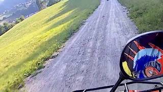 MANTA 4K WiFi SportCam  test camera on the helmet when riding ATV [upl. by Heintz]