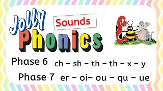 Jolly Phonics Phase 6amp 7 Sounds for Kids  Online Learning videos for kids [upl. by Eerized]