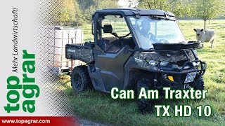 ATV Quad CanAm Traxter TX HD 10 im top agrar Test [upl. by Sue]