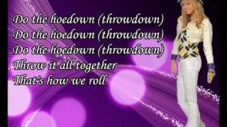 Hannah Montana Hoedown Throwdown With Lyrics [upl. by Rolanda364]