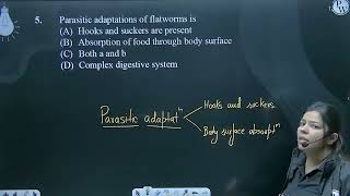 Parasitic adaptations of flatworms is [upl. by Noivart857]