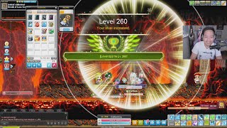 DaBowKing leveling to 260 with a Zak JQ  Maplestory [upl. by Kazmirci]