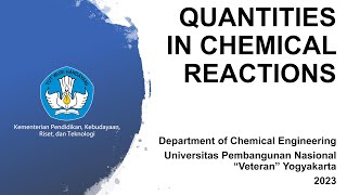 Quantities in Chemical Reactions [upl. by Hammond]