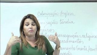 Professora Ana Maria  História  Parte 1  Colonização Inglesa e Independência dos EUA [upl. by Lexa]