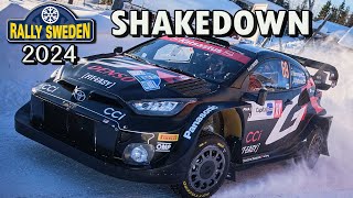 Rally Sweden 2024  Shakedown  Highlights [upl. by Estus]