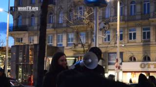 Demonstration gegen das neue Asylgesetz  Wien 6 März 2015 [upl. by Krebs298]