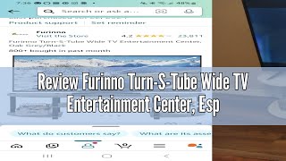 Review Furinno TurnSTube Wide TV Entertainment Center EspressoBlack [upl. by Eppie333]