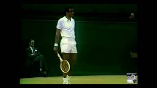 Wimbledon 1969 Semifinal  Rod Laver 1 vs Arthur Ashe 5 [upl. by Yseulta278]