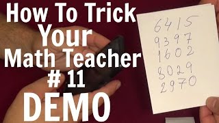 How to trick your Math Teacher 11  Math tricks revealed [upl. by Arikihs305]