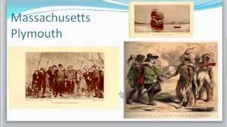 British Colonies New England Pilgrims and Puritans [upl. by Metabel]