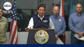 Hurricane Helene brought ‘historic storm surge Gov DeSantis says [upl. by Francklyn]