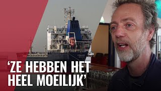 Russische bemanning al maanden vast op de Amsterdamse haven [upl. by Eirased]