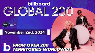 Billboard Global 200 Singles of This Week November 2nd 2024 [upl. by Fife]