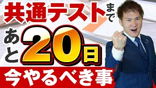 【共通テスト直前】共通テストまで、あと20日の勉強【逆転合格】 [upl. by Kitty]