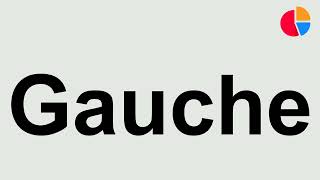 How to Pronounce quotGauchequot [upl. by Nautna]