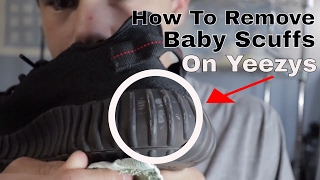 How To Remove quotBaby Scuffsquot Off Of Yeezy 350 V2s [upl. by Aveer741]