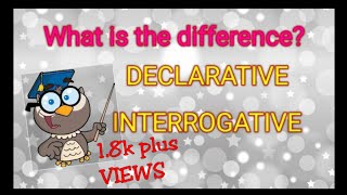 DECLARATIVE AND INTERROGATIVE SENTENCES  1ST GRADE  ONLINE CLASS  ENGLISH FOR BEGINNERS [upl. by Pickett]