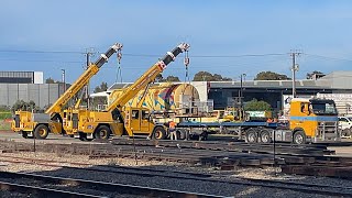 Aurizon Rail Grinder MMY034 Hauled Away For Scrap From Keswick [upl. by Aserat769]