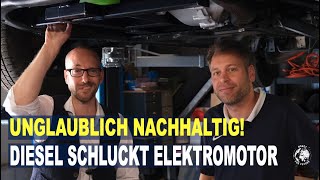 Wie kommt der Elektromotor ins Auto Elektroauto Umbau 3 mit Naext [upl. by Vashtia625]