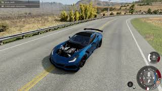 Corvette ZL1 2JZ Crash  BeamNG [upl. by Auqemahs]