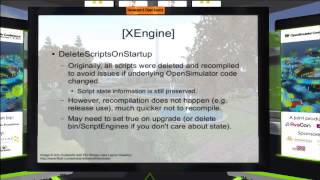 OSCC13  OpenSimulator Configuration File World Tour  Justin ClarkCasey [upl. by Herman]