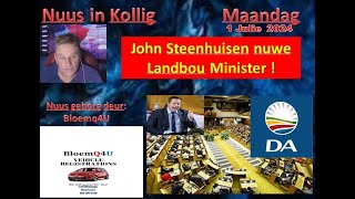 John Steenhuisen nuwe Landbou Minister [upl. by Tannen426]