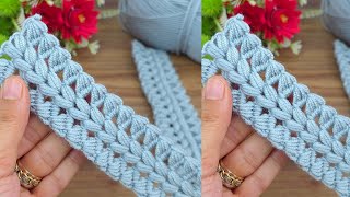 Muy Hermosa   Super Easy Tunisian Crochet bag handle  for beginners crochet knitting [upl. by Chelton]