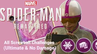 Marvels SpiderMan Remastered  Turf War  All Screwball Challenge Ultimate amp No Damage [upl. by Niak366]