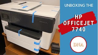 HP OfficeJet 7740 Wide Format  Unboxing [upl. by Nwahser]