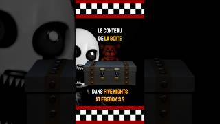 Le secret de la boîte dans Five Nights at Freddys  fnaf fivenightsatfreddys fnaf4 gaming [upl. by Terrye]